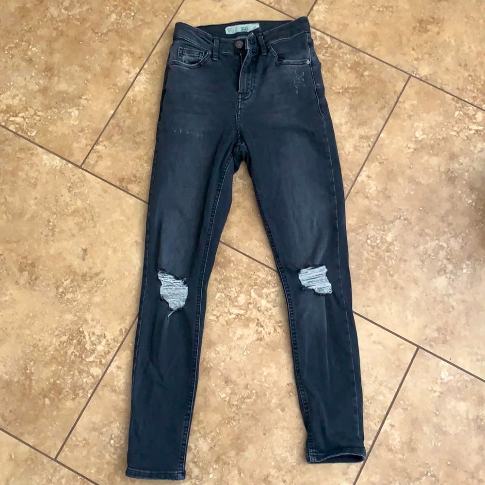 Topshop Jamie black-grey Moto denim - Jamie